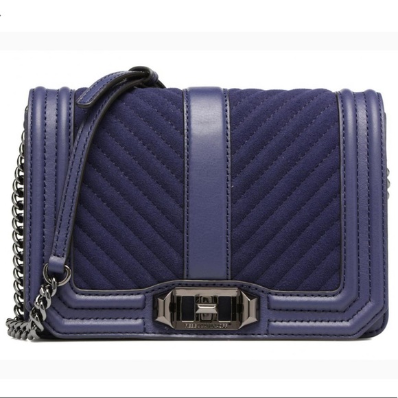Rebecca Minkoff Handbags - Rebecca Minkoff purple love leather and suede bag